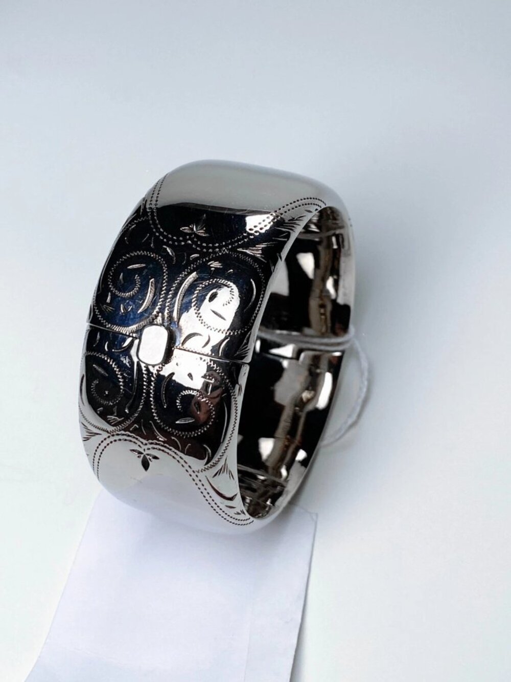 Alexander McQueen Engraved Brass Bangle Bracelet - Size M - NWT